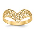 thumbnail image 1 of 14K Yellow Gold Diamond-Cut Filigree Ring, 1 of 2