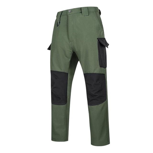 Pisexur Pantalons Tactiques pour Hommes, Pantalons de Travail pour Hommes Résistants à l'Eau, Pantalons Cargo en Ripstop, Pantalons de Randonnée Légers EDC, Vêtements d'Extérieur Verts, 3TG