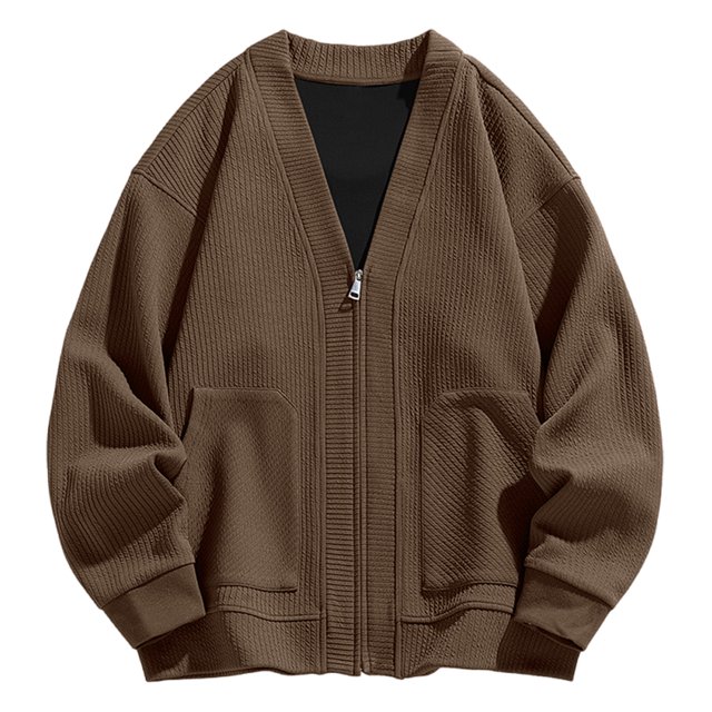 Pisexur Manteau d'Hiver pour Homme Mode Manteau Uni de Tempérament à Manches Longues Sans Capuche Manteau Décontracté d'Extérieur Vestes Manteau d'Hiver pour Homme Coupe-Vent Veste Veste Chaude