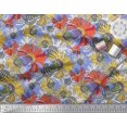 thumbnail image 3 of Soimoi Polyester Crepe Fabric Flower Artistic Print Sewing Fabric Yard 52 Inch Wide, 3 of 3