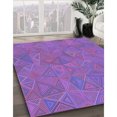 thumbnail image 3 of Ahgly Tapis Rectangulaire Lavable en Machine Intérieur Transitionnel Violet, 2 Pieds x 3 Pieds, 3 of 7