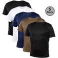thumbnail image 1 of Blank Activewear Pack of 5 Men's T-Shirt, Quick Dry Performance fabric, 1 of 5