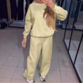 thumbnail image 2 of Posijego Women's 2 Piece Outfits Sweatsuit Long Sleeve Pullover Sweatshirts Drawstring Bottom Pants Tracksuit, 2 of 7
