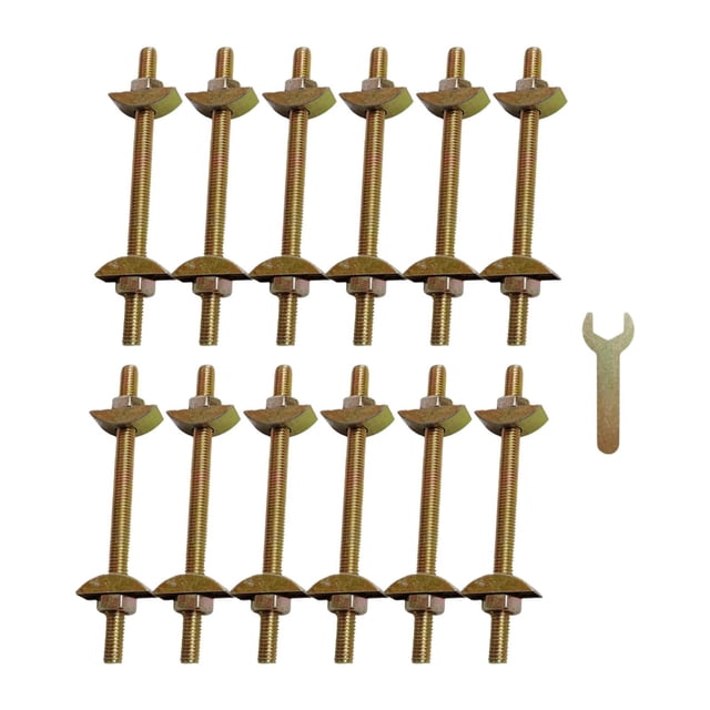 simhoa Countertop Connector Lightweight Draw Bolt for Stair Headboard Residential M8x100 12Pcs