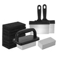 thumbnail image 2 of YAOMOBB Brosse pour BBQ Ensemble d'Outils de Nettoyage pour Plaque de Cuisson BBQ Nettoyant Multifonction avec Manche Tampon à Récurer Brosse en Pierre Ponce, 2 of 5