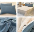 thumbnail image 4 of Bwiyojiz Home & Kitchen Decor Bedding Textiles Count 4pcs Bedspreads, Coverlets Sets Bed Type in Student Dormitories Comfortable and Soft Set Fresh Color Washed, Gifts for Friend, Multicolor, 4 of 6
