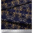thumbnail image 2 of Soimoi Modal Satin Fabric Filigree Damask Print Fabric by the Yard 42 Inch Wide, 2 of 3