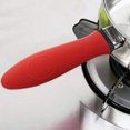 thumbnail image 3 of 2 Pcs Silicone Hot Handle Holder - Red Cast Iron Handle Cover for A Variety of Long Cookware Handles Including Most Cast Iron Skillets,Sleek Alternative To Traditional Pot Holders, 3 of 3