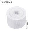 thumbnail image 2 of Unique Bargains 2 Inch x 11 Yards Jute Crafts Party Wrapping Decoration Burlap Fabric Ribbon White, 2 of 6