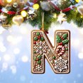 thumbnail image 1 of Rwnbm 26 Letters Christmas Tree Decoration Pendant Christmas Tree Ornaments Personalized DIY Christmas Ornaments Christmas Decoration Xmas Tree Hanging Decor Feature, 1 of 4