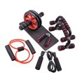 thumbnail image 2 of Lipstore Ensemble Complet de 7 Pcs de Roues de Rouleau d'Entraînement Ab, Accessoire D\'entraînement Physique Rouge, 2 of 8