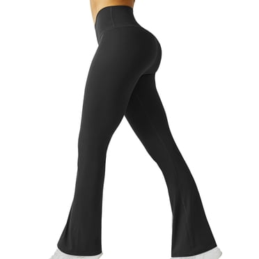 Cameland Womens Stretch Yoga Leggings Fitness Running Sports Full Length Active Pants High Waist Slim Small Flared Trousers