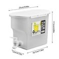 thumbnail image 3 of Large Capacity Beverage Dispenser With Durable Spigot For Refrigerator Indoor Outdoor Kitchen Use Drink Container Cooler, 3 of 9