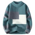 thumbnail image 1 of GigrtiJin Chandails pour Hommes Chandail d'Hiver à Manches Longues Mode Décontractée Col Rond Hauts, 1 of 3