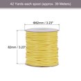 thumbnail image 2 of Unique Bargains Beading Thread Bracelet Weave Bead Craft Cord 3mm 39M/Roll (42-Yards) Decorative String, Yellow, 2 of 7