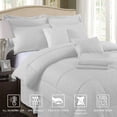 thumbnail image 4 of JML Ensemble de Lit Matelassé en Losange 8 Pcs, Jumeau, Blanc, 4 of 5