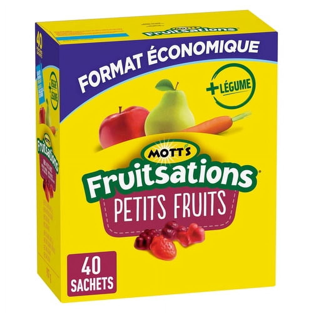 Mott's Fruitsations + Légume Collations à saveur de fruits Sans gluten Petits fruits