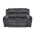 thumbnail image 3 of K-LIVING CHAISE À INCLINABLE ÉLECTRIQUE EN TISSU DE DAIM WASHINGTON EN GRIS, 3 of 4