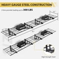 thumbnail image 2 of GloryStar 2 Pack Garage Storage Rack, Heavy Duty Wall Shelf Garage Storage Rack Floating Shelves with Hooks, with 280Lbs Capacity, for Garage, Warehouse, Storage Room, 2 of 7
