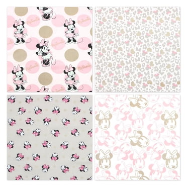 FABRIC CREATIONS Disney Minnie Mouse 4 pc Cotton Fat Quarter Bundle, 4x18x21