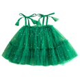 thumbnail image 1 of Kids Dress  Sequins/ Dots Print Sleeveless Tie-Up Ruffle A-Line One-Piece for Girls  6 Months-4 Years, 1 of 8