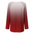 thumbnail image 4 of AherBiu Womens Tops 2024 Long Sleeve Casual Shirts Flowy Gradient Color Loose Fitting Fall Tops Tunics, 4 of 5
