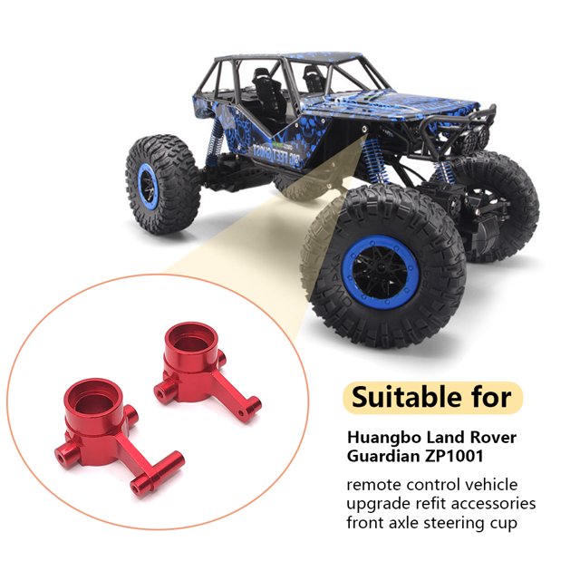 2 Pieces Front Axle Steering Cup Wear-resistant New-style Exquisite Appearance Durable Long Service Life Replacement for ZP1001 Red