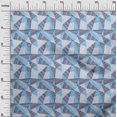 thumbnail image 3 of oneOone Polyester Spandex Turquoise Blue Fabric Tribal Craft Projects Decor Fabric Printed By The Yard 56 Inch Wide, 3 of 4