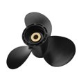 thumbnail image 3 of 3 Blades Boat Motor Propeller 10 Splines Teeth Right Rotation 10in Pitch Replacement for SUZUKI 8‑20HP Outboard Engines, 3 of 14