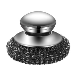 Brosse de nettoyage avec poignée Brosse d'épuration à usage lourd Laver l'acier Nettoyeur de broyeur Premium Mousse de broyer métal Éponge pour le nettoyage des pots