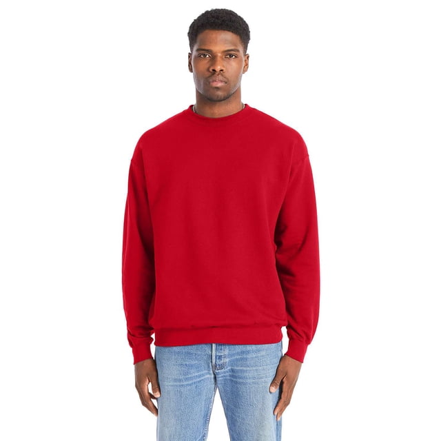 Hanes Chandail Molletonné à Col Rond Perfect Sweats pour Hommes