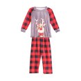 thumbnail image 2 of Faithtur Costume de Noël Famille Ensemble Parent-Enfant Imprimé de Cerf Col Rond, 2 of 7