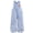 Blue, variant on Little Girls Pants Printed Wide Leg Denim Overalls With Decorative Details Pants for Kids Pantalon Pour Filles Size 6T