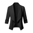 thumbnail image 1 of Pompotops Cardigan Ouvert Décontracté Uni pour Femmes à Manches Longues Veste Manteau, 1 of 6