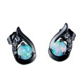 thumbnail image 1 of relayinert 2x Exquisite Craftsmanship Handmade Silver Earrings For Women Showcasing Fine Black, 1 of 6