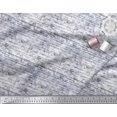 thumbnail image 3 of Soimoi Tissu Popeline de Coton Violet Rayé & Imprimé Floral Trèfle 1 Yard 42 Pouces de Large, 3 of 3