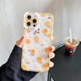 thumbnail image 2 of Compatible with iPhone 7plus/8plus Phone Case Cute Elegant Flower Transparent Phone Case for Women Soft Silicone Shockproof Camera Protection Clear Cover Bumper(Yelllow), 2 of 6