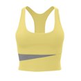 thumbnail image 1 of Yuyuzo Sports Bras for Women Wireless Full Coverage Colorblock Seamless Racerback Push up Workout Tank Tops, 1 of 3