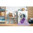 thumbnail image 2 of Ahgly Company Tapis d'Intérieur Lavable en Machine Carré Transitionnel Violet, 4 Pieds Carré, 2 of 7