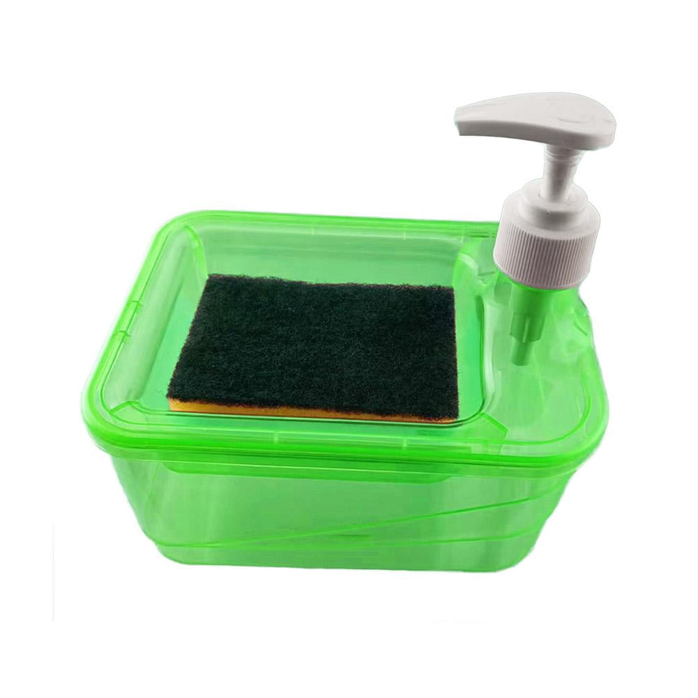 Hand Soap Dispenser Soap Dispenser Scrubber Holder With Sponge 2 In 1 Hand Soap Dispenser Pump Dispenser Press 171614cm