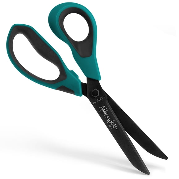 Ashton and Wright - Titanium HD - Ciseaux Robustes 210 mm / 8” - Lames Revêtues de Titanium - Sarcelle - Gaucher