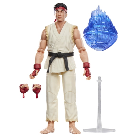 Street Fighter Ryu Figure 6-Inch Collectible, Ages 8+