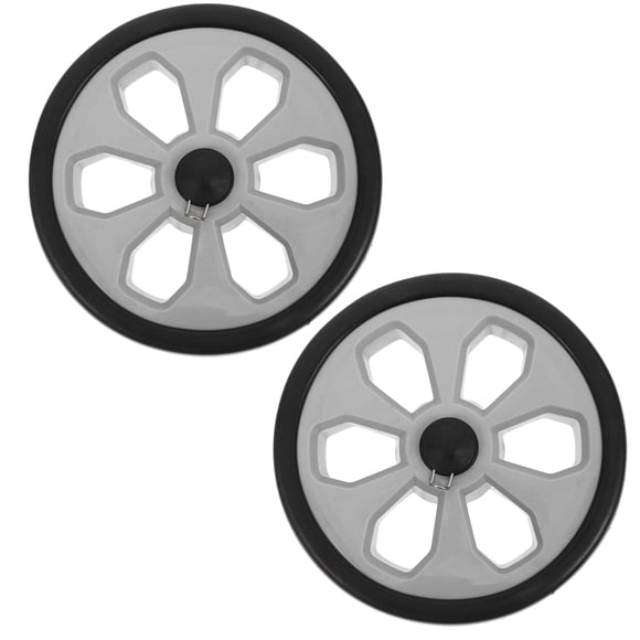 2pcs Shopping Cart Wheels Replacement Plastic Foldable Utility Trolley Wheels Heavy Duty Rolling Wheels For Grocery Cart