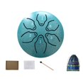 thumbnail image 1 of Steel Tongue Drum 3 Inch 6 Notes Hand Drums with Bag Sticks Music Book, Mini Rain Drum for Outside, Steel Tongue Drum Rain Chime Waterproof, Musical Instrument Gifts, 1 of 9