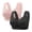 Black, variant on Bras for Women, Women's Middle Aged And Elderly Comfortable Soft Thin Printed Underwear Large Size Underwear Bra Adjustable Shoulder Straps 2PC, Daily Bra