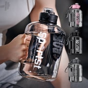 pstuiky Large Capacity Water Bottle 1.7L 57Oz Ton Bottle with Straw & Carrying Strap Portable Big Water Cup for Sports, Fitness, Gym & Outdoor