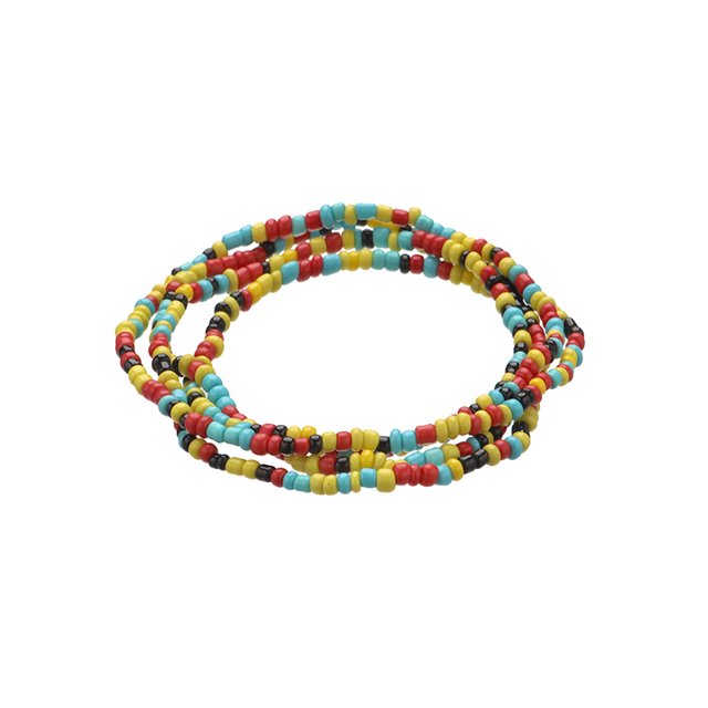 Women Waist Bead Chain Multi-layer Elastic Body Chain Belly Chain for Beach