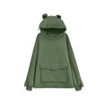 thumbnail image 2 of Femmes Nouveauté Frog Sweat à Capuche à Manches Longues avec Poche, 2 of 9