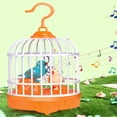 thumbnail image 4 of YIMWNYI Voice Activated Cute Birdcage Light Toy, Musical Bird Simulation, Interactive Toy with Bird Call, Portable Stress Reliever, Home Decoration, Educational Fun Toy for All Ages, 4 of 7
