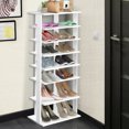 thumbnail image 3 of Gymax Patented Wooden Shoes Storage Stand 7 Tiers Big Shoe Rack Organizer Multi-Shoe Rack, 3 of 10